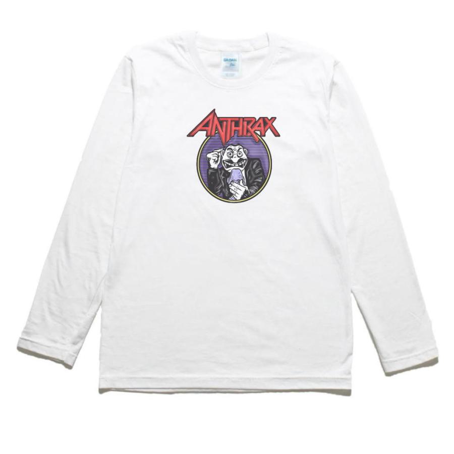 ANTHRAX 音楽Tシャツ ロックTシャツ バンドTシャツ 長袖Tシャツ ロング
