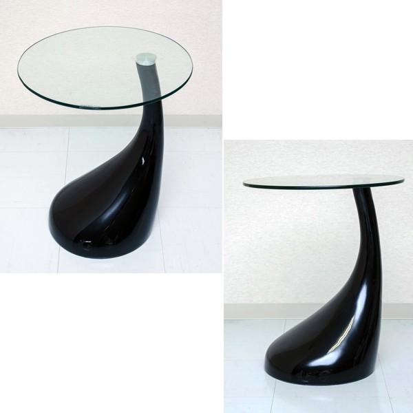 丸 ガラステーブル ミッドセンチュリーモダン スペースエイジ レトロ