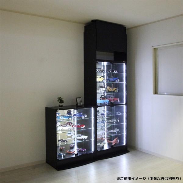 JAJAN コレクションラック ディスプレイ ケース 両開き 白 ホワイト 黒