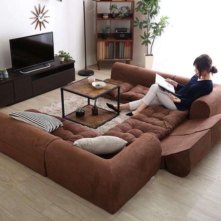 フロアソファ セット 北欧 三人掛け ローソファ : うさぎ屋 インテリア