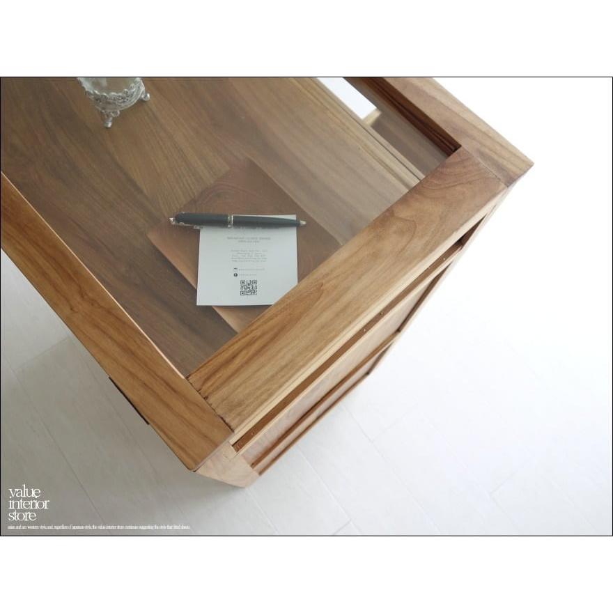 花梨 螺鈿細工 2段小引出し ショーケース ガラスケース 唐木 無垢 貴重