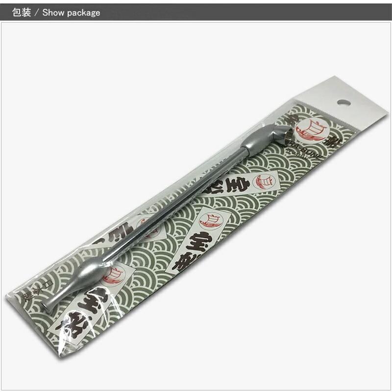 持ち手つき 煙管用 灰皿 香炉 真鍮 だるま 達磨 キセル レトロ 博物館