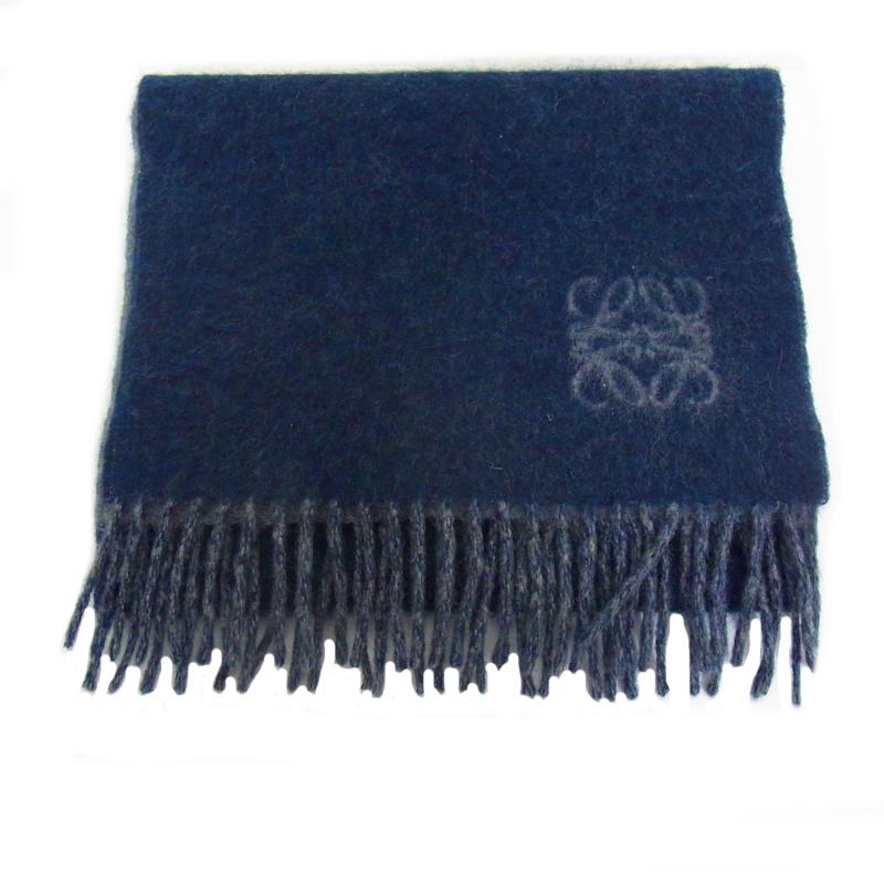 LOEWE（ロエベ） マフラー アナグラム入り ウール75％ アンゴラ25