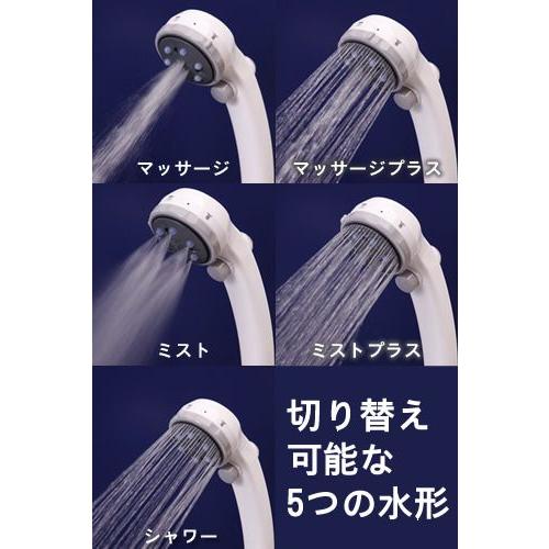 タカギ（takagi） シャワーヘッド マッサージ シャワピタ 1.6mホース