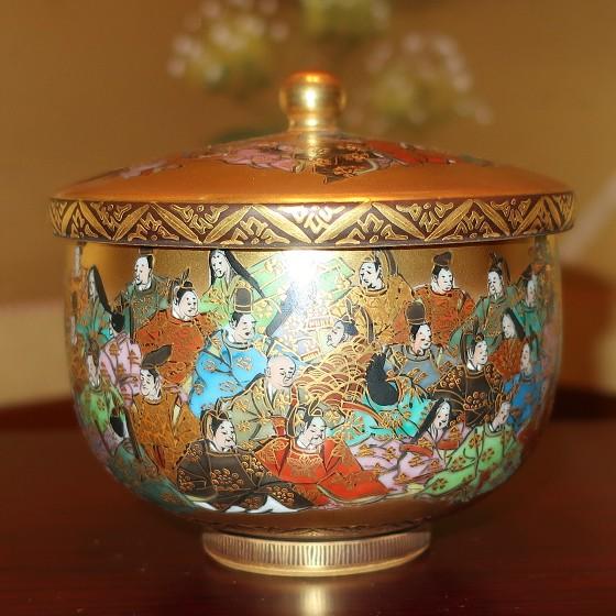 お値下げしました、九谷焼 人物 蓋物 お値下げしました、九谷焼 人物