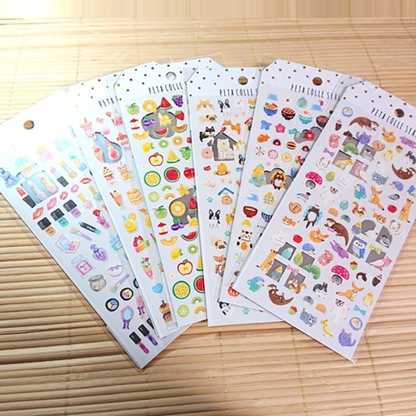 トレーシングペーパー素材 TOREPETAシール6枚セット 05683-8 水彩