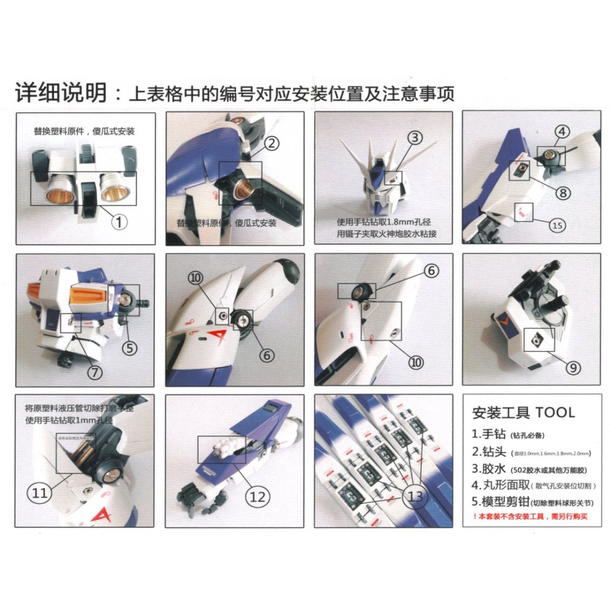 RX-93-v2 Hi-vガンダム Ver.Ka用 メタルバーニア セット （1/100