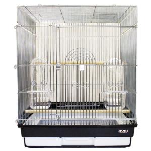 HOEI 鳥かご ケージ HOEI 465オカメ 底カラー ブラウン (組立サイズ