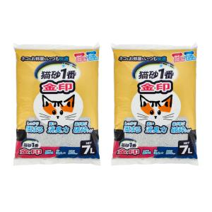 クニミネ工業 猫砂 固まる猫砂 猫砂1番 金印 7L ベントナイト 国産