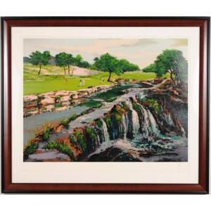 マーク・キング オーガスタ・11番ホール ゴルフ 絵画 マスターズ