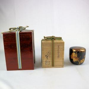 茶道具 釜『高橋敬典』瓢筋入 桐共箱付き 茶道具 茶釜 真形釜 「