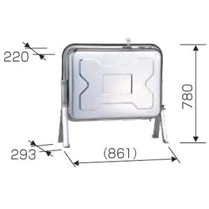 長府製作所 オイルタンク SOT-901U 容量82L ステンレス外装 : 建材