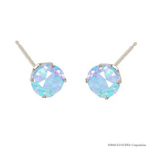 KYOCERA（京セラ） エメラルド ピアス プラチナ スタッド ラウンド