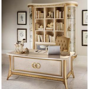 イタリア テレフォンベンチ ソファ 木製 グリーン・金華山 完成品 猫脚