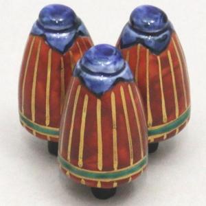 茶道具 蓋置 七宝焼 梅 ブルー又は黄色 黄井仁作 七宝焼き 2種類より