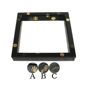 茶道具 炉縁 真塗り 松唐草蒔絵 中村宗悦作 真塗 茶道 : 茶道具いまや