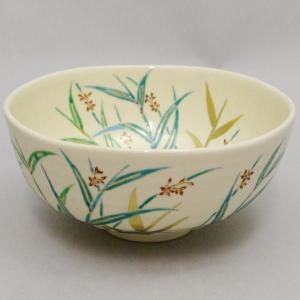 茶道具 抹茶茶碗 乾山写し 松に鶴 加藤利昇作 3代目 茶道 : 茶道具