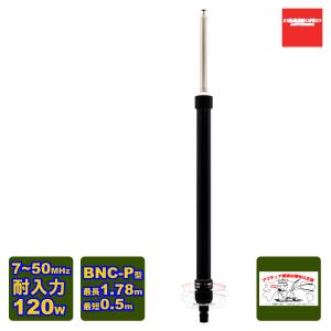 RHM12(RHM-12)1.8〜430MHz スクリュードライバー型アンテナ(1.8/1.9MHz