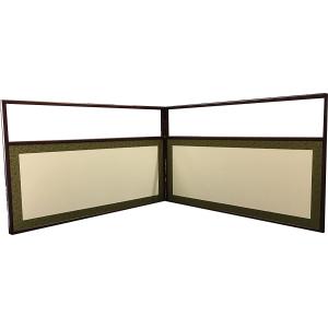 茶道具 風炉先屏風 1尺8寸 腰風炉先 裏遠山 女桑縁 茶道 茶室 茶会