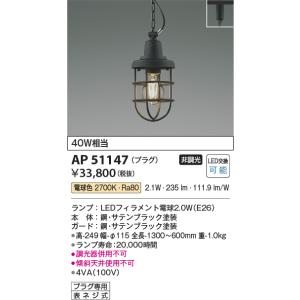 KOIZUMI（コイズミ） AP54860 ペンダントライト LED交換可能 非調光