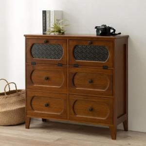 HAGiHARA（萩原） 引出し チェスト 棚 おしゃれ 収納 茶箪笥 食器棚