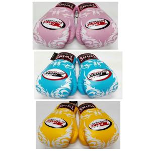 Twins ボクシンググローブ 12オンス 本革製 シュガースカル : アイ