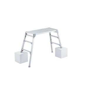 長谷川工業 アルミ製 足場・洗車台 幅広タイプ 高さ調整式 （高さ65cm