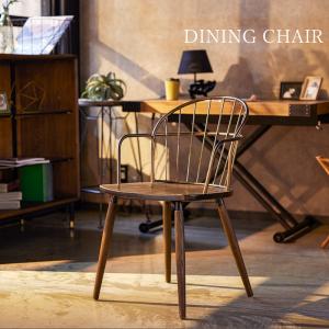 クラシックデザインダイニングチェア 1脚 木製 アカシア 無垢 カフェ
