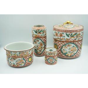 茶道具 水指 末広水指 浅黄交趾 御室窯 桐箱 : 新古茶道具 さかい