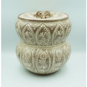 茶道具 水指 末広水指 浅黄交趾 御室窯 桐箱 : 新古茶道具 さかい