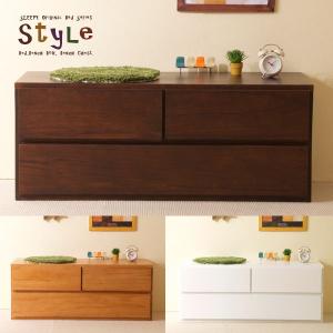 レトロ雑貨 引き出し収納 昭和レトロ柄 3段チェスト 木製 小物入れ