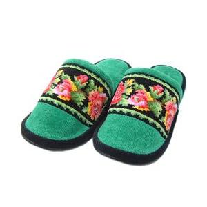 feiler（フェイラー） スリッパ ヒール無 レーシーローズ 緑 グリーン