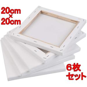 キャンバス 30X30cm 6枚/セット キャンバスボード 綿 中目 木製