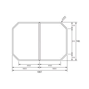 Panasonic（パナソニック） 風呂ふた GVR1174UD (RSJ78HN1Y) 断熱組