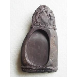 端渓硯 老坑 約4吋 104×69×19mm 一点物 すずり : 書道用品 緑風店