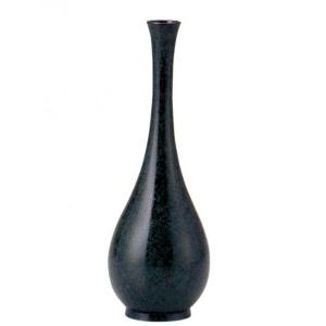 花器 薄端｜ 尺1富士山水 ｜剛信作 銅製 紙箱入り【高岡銅器】d94-03