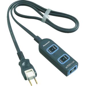 明工社 MR7904NT5BBB 横形OA抜け止め接地タップ 4コ口 コード5m