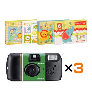 写ルンです 27枚撮り 5個 ＆ L判写真40枚収納アルバム 2冊 セット 富士