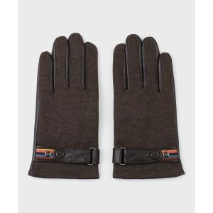 Paul Smith（ポール・スミス） 手袋 ニットカフス レザー グローブ