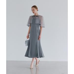 Leja（レジャ） ドレス 「LEJA」ラメ混ツイードレザーパイピングパール