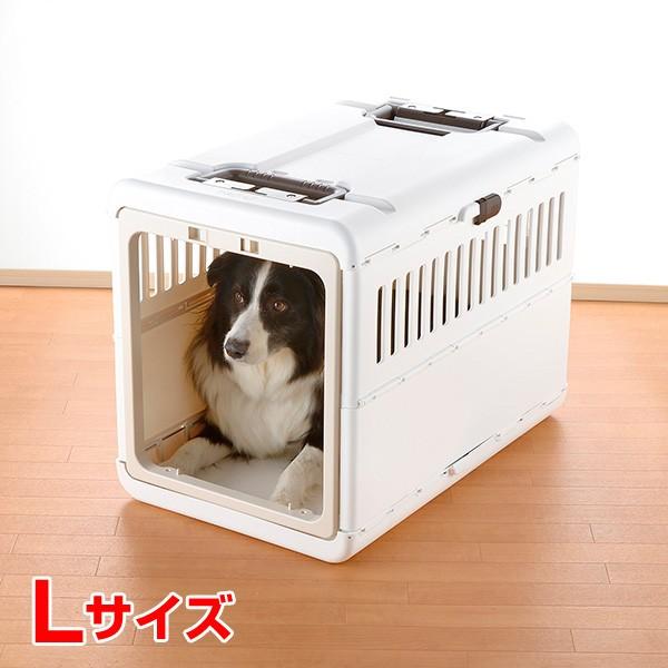 リッチェル（Richell） キャンピングキャリー折りたたみ アイボリー L