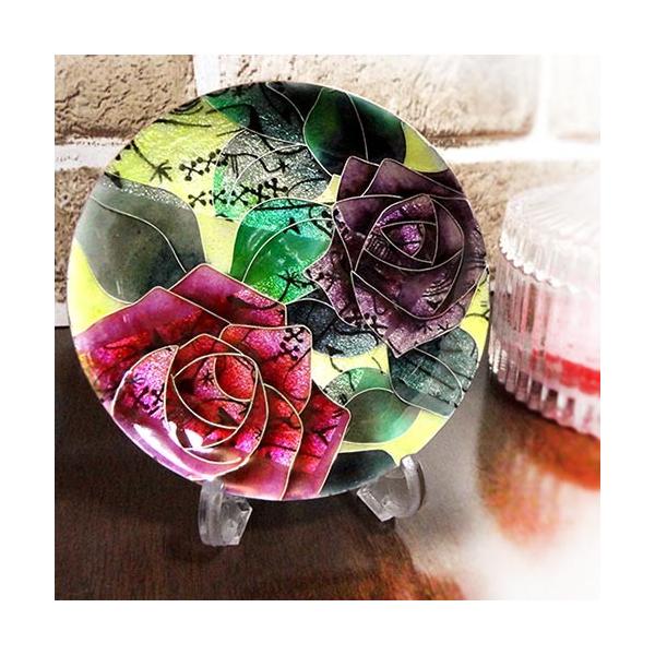 七宝焼き] バラの飾り皿 送料無料 : Cedar Field Yahoo!店 - 通販