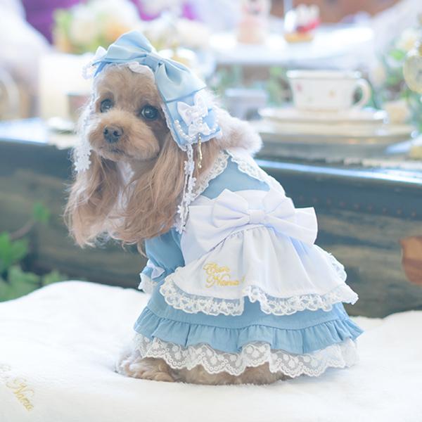 犬服 ワンピース かわいい プレゼント 撮影会 おでかけ 不思議の国の
