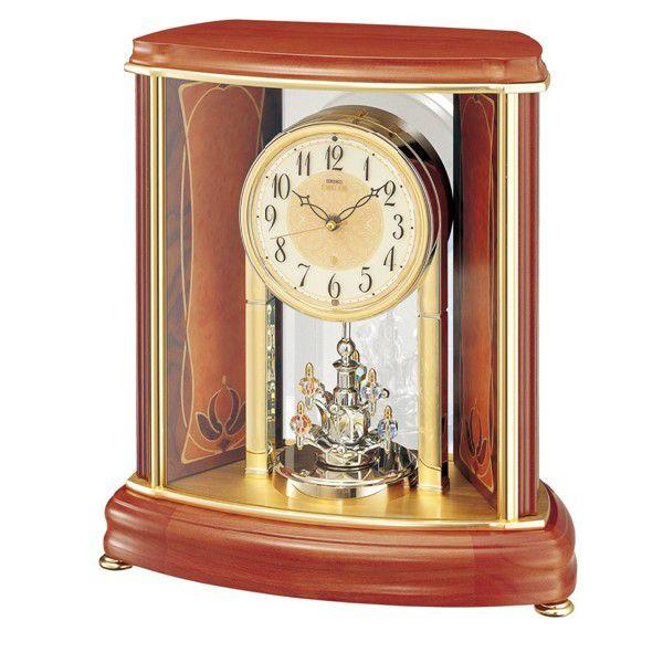 セイコーメロディ置時計エンブレム SEIKO電波置き時計 HW528B