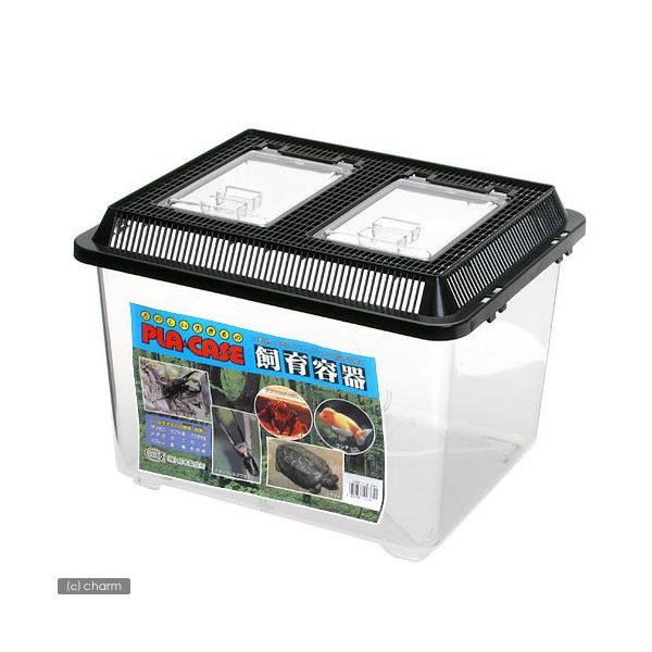 プラケース 飼育容器 特大M 黒（330×270×240mm） 虫かご