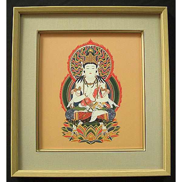 掛け軸 武藤純一 十二支 未・申歳生御守本尊 大日如来 仏画 掛軸