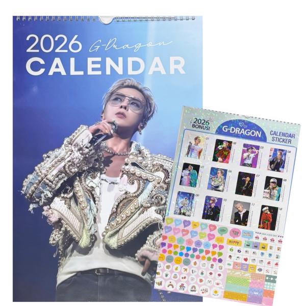G-DRAGON ジードラゴン BIGBANG ビッグバン 2026 壁掛け カレンダー