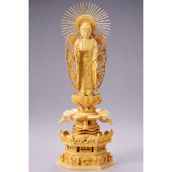 黄楊 4寸 立千手観音 仏像 035 【公式通販】