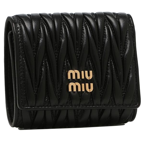 MIUMIU三つ折り財布 ブラック