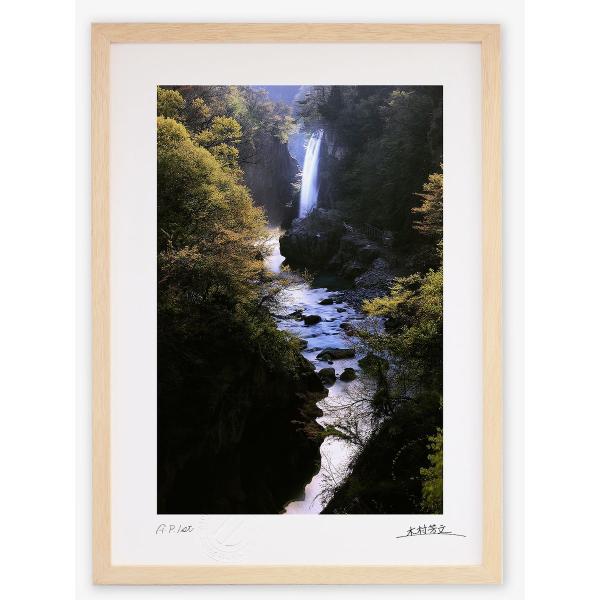 アートフォト 絵画 壁掛け 月明かりの手取峡谷 白山市綿ヶ滝 壁飾り